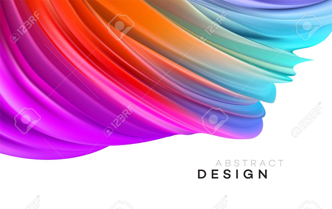 Color Flow Abstract shape poster design. Vector illustration EPS10 - 124060776 Color Flow Abstract shape poster design. Vector illustration EPS10 - 124060776