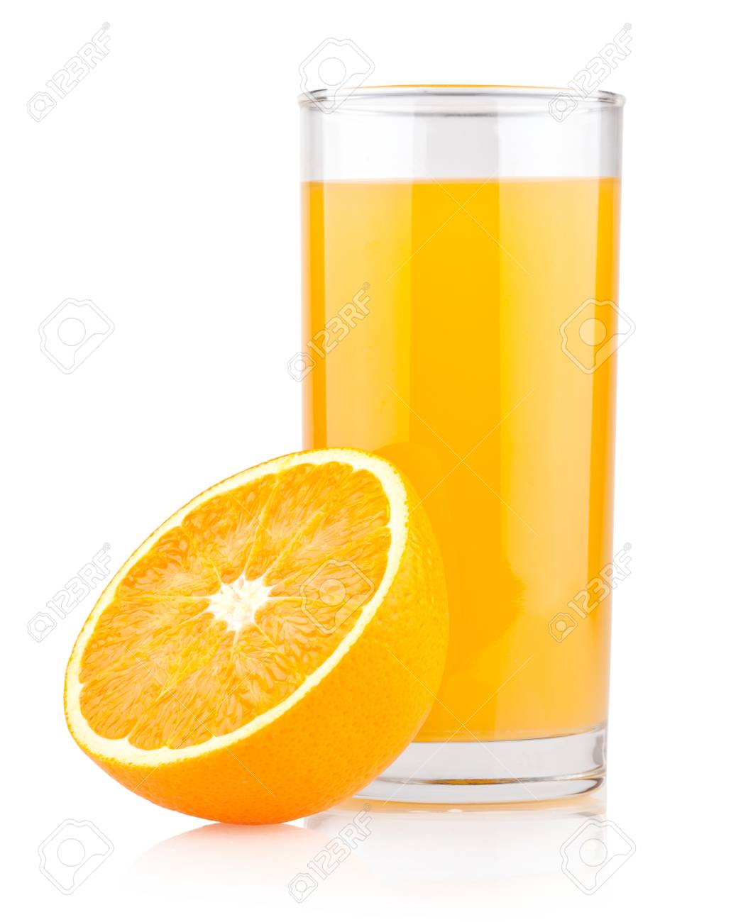orange juice in a glass