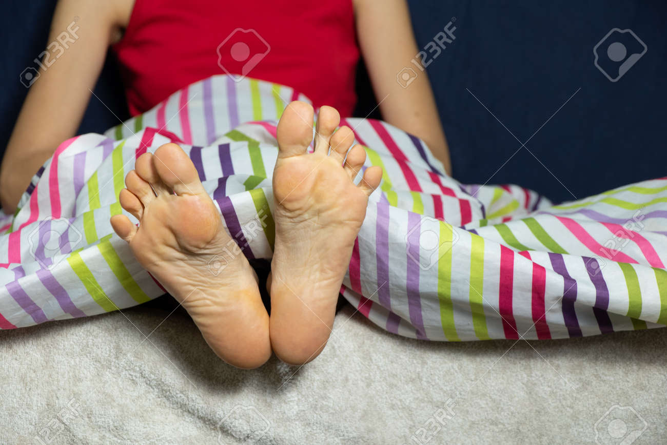 young girl feet 