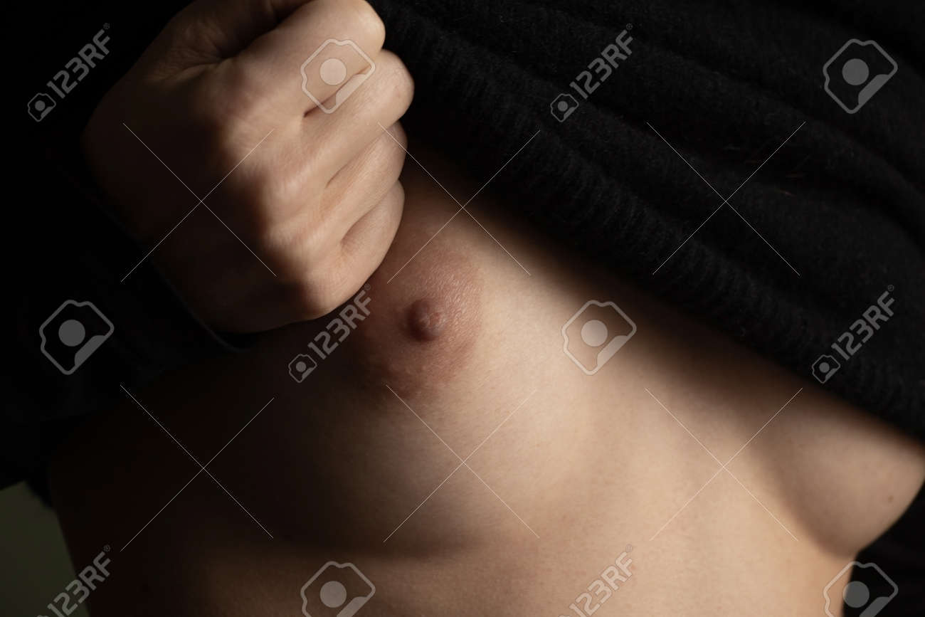 Flat Chested Boobs Close Up Flat Chested Boobs Close Up