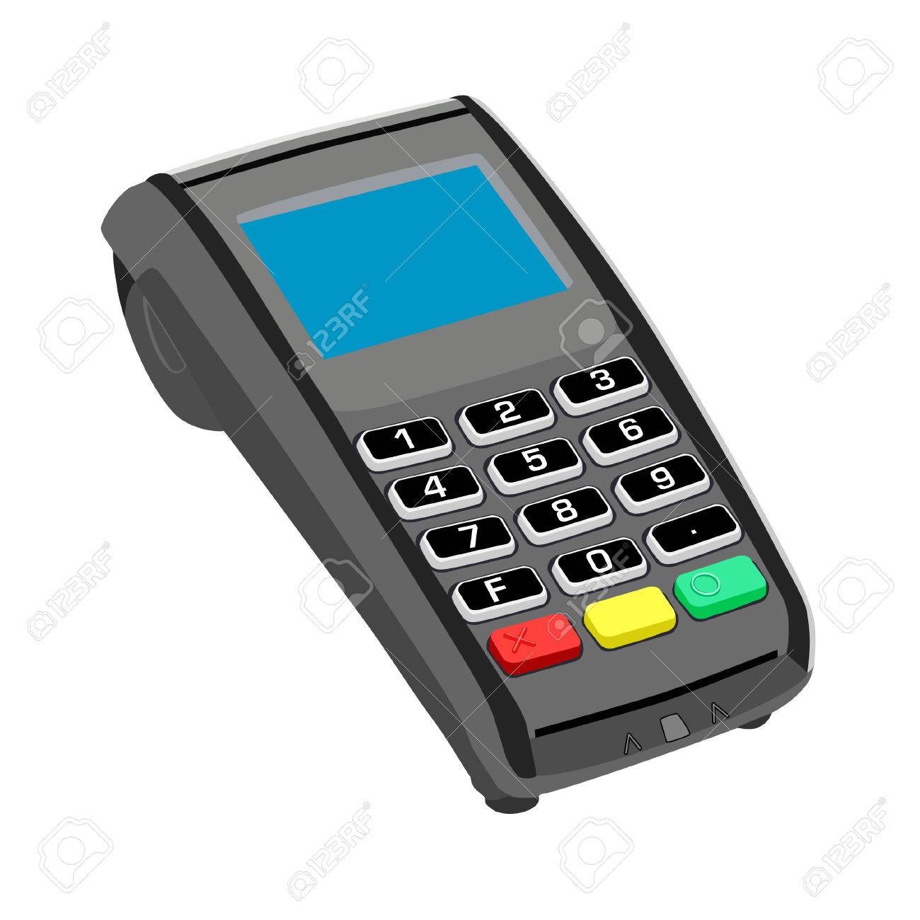 Pos Pos Machine Credit Card Credit Card Terminal Stock Vector Pos Pos Machine Credit Card Credit Card Terminal Stock Vector