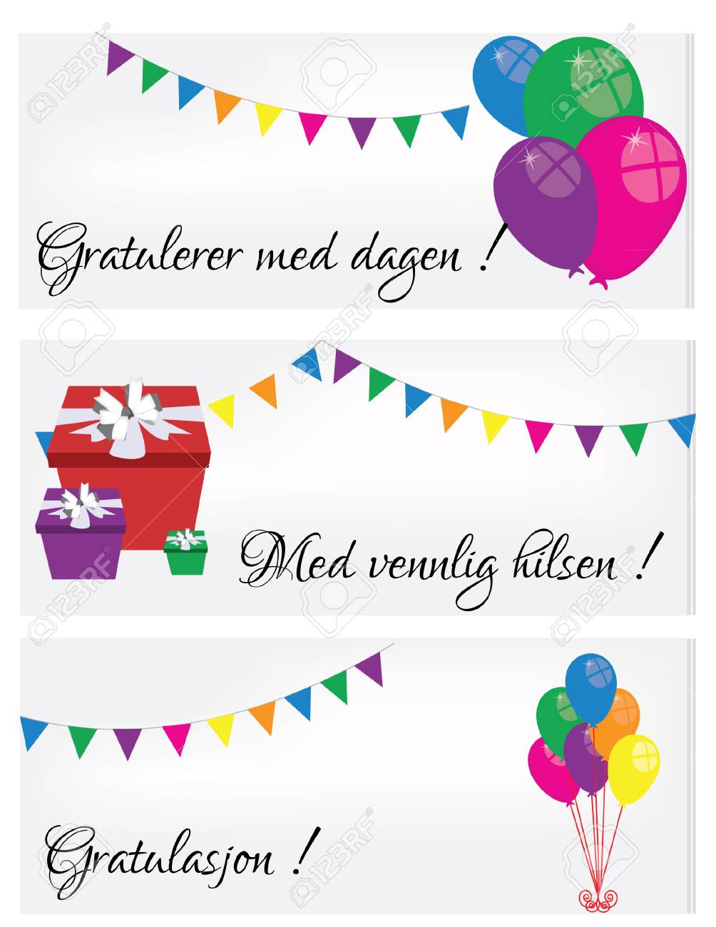 Illustration Of Happy Birthday Card, Birthday Card Royalty Free SVG,  Cliparts, Vectors, and Stock Illustration. Image 37494464., image size:1004x1300