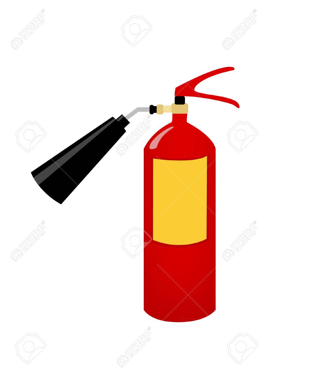 火災安全 火災警報器 消火器 消火器のアイコンのイラスト素材 ベクタ Image