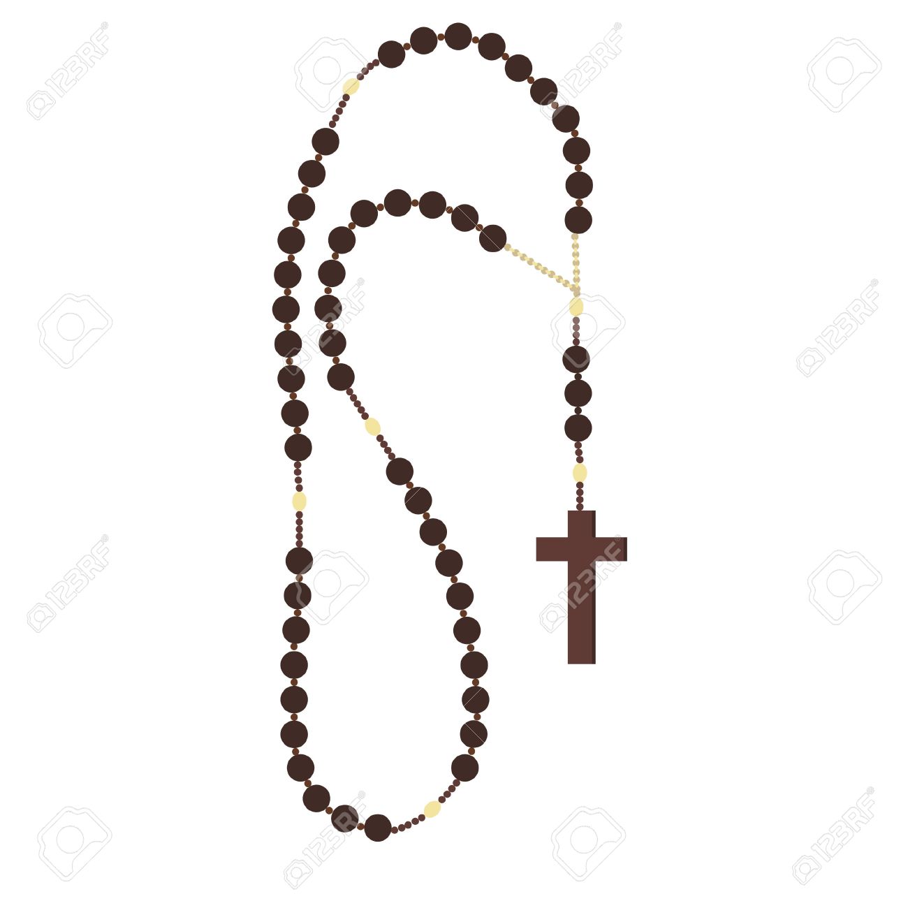 brown wooden catholic rosary