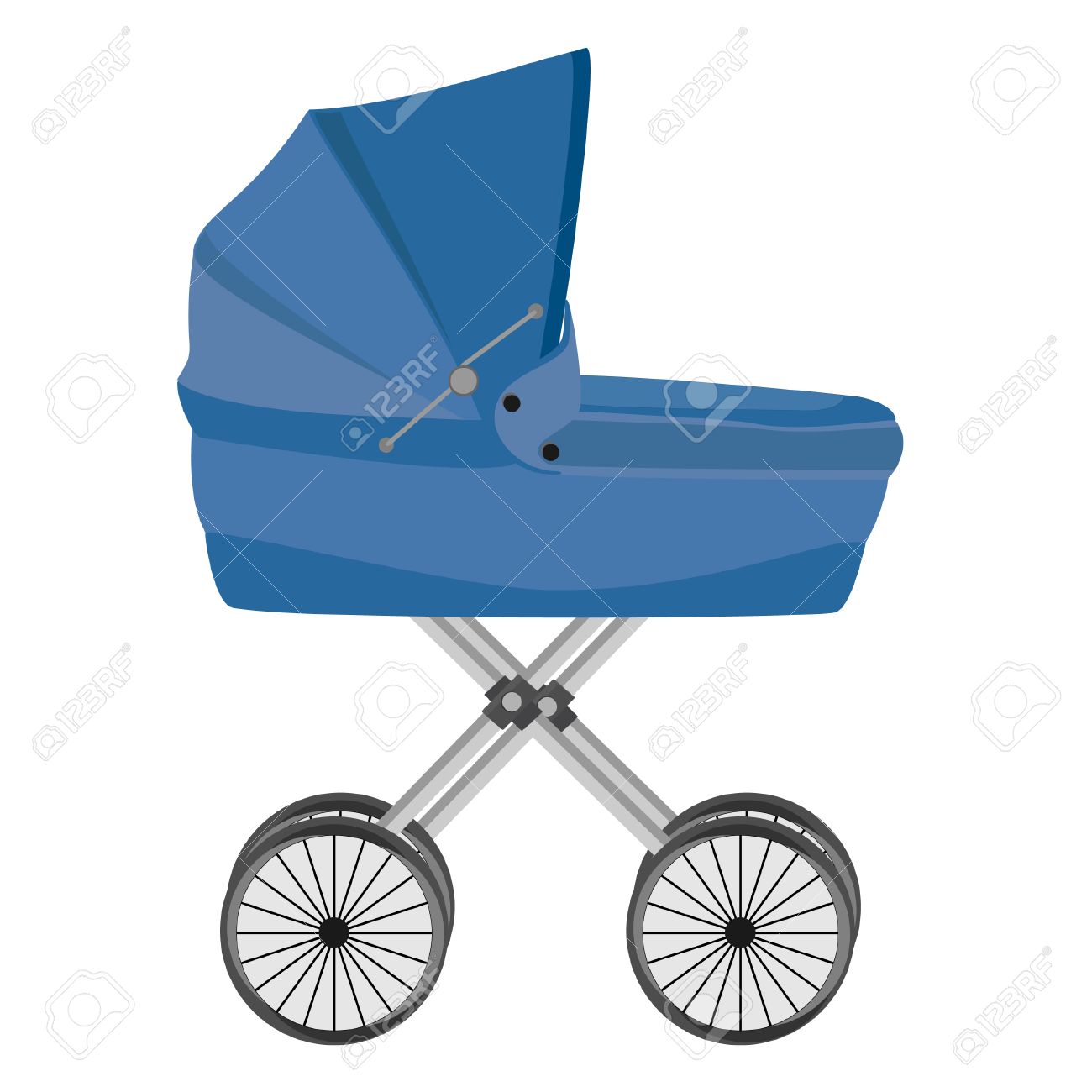 blue pram