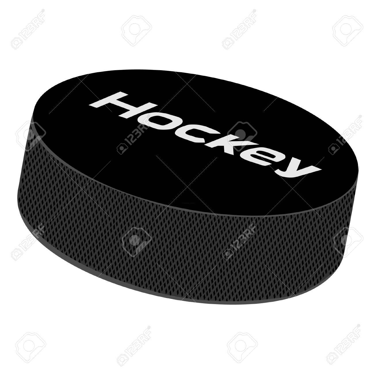 Vecteur De Rondelle De Hockey Sur Glace Professionnel Isolé Sur Blanc Clip  Art Libres De Droits , Vecteurs Et Illustration. Image 40221696.