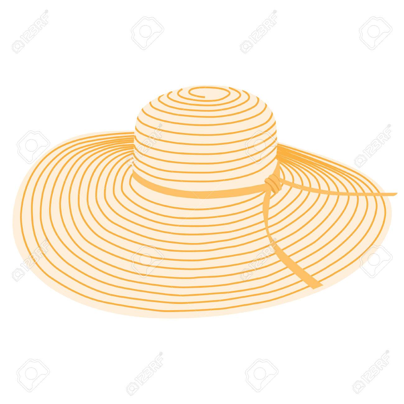 orange floppy sun hat