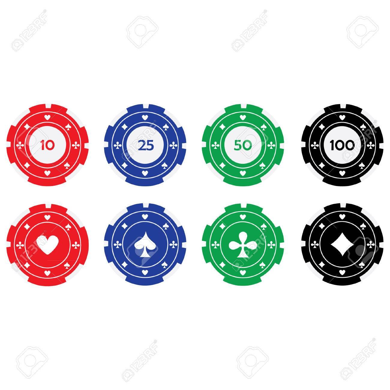 Valor de las fichas de casino