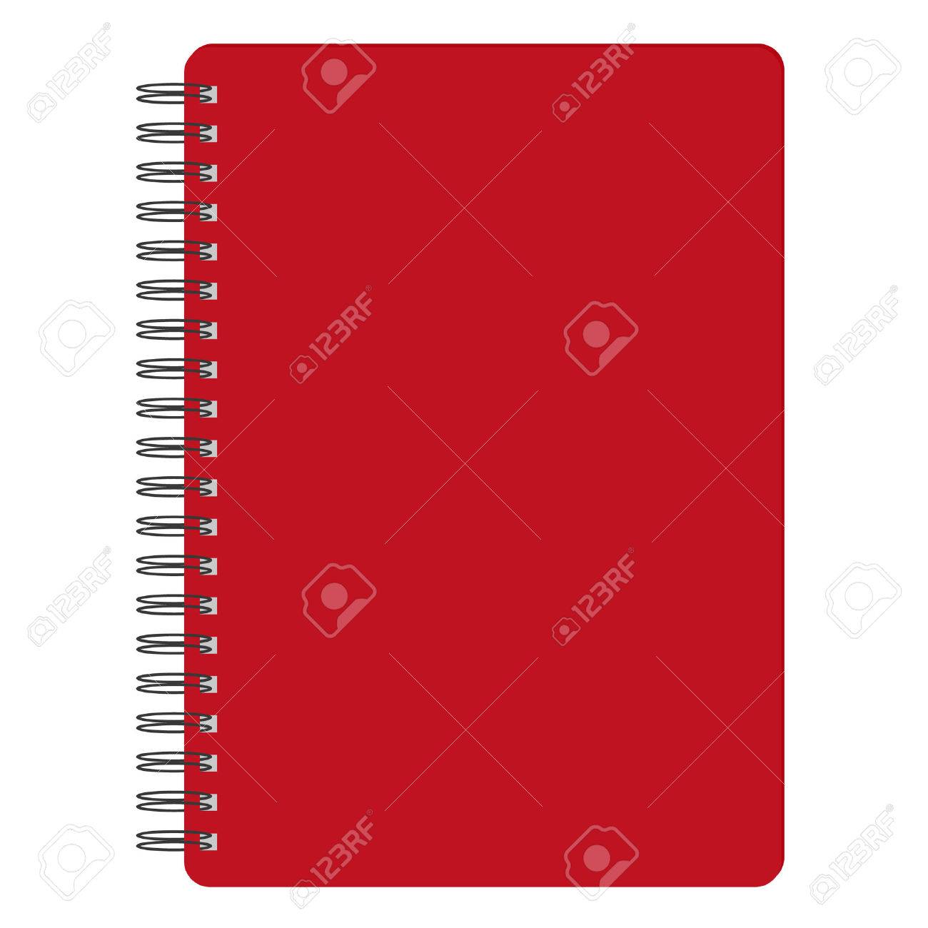 Vector illustration of red blank empty spiral notepad, notebook. Closed notebook. Red notebook cover - 44108963 Vector illustration of red blank empty spiral notepad, notebook. Closed notebook. Red notebook cover - 44108963