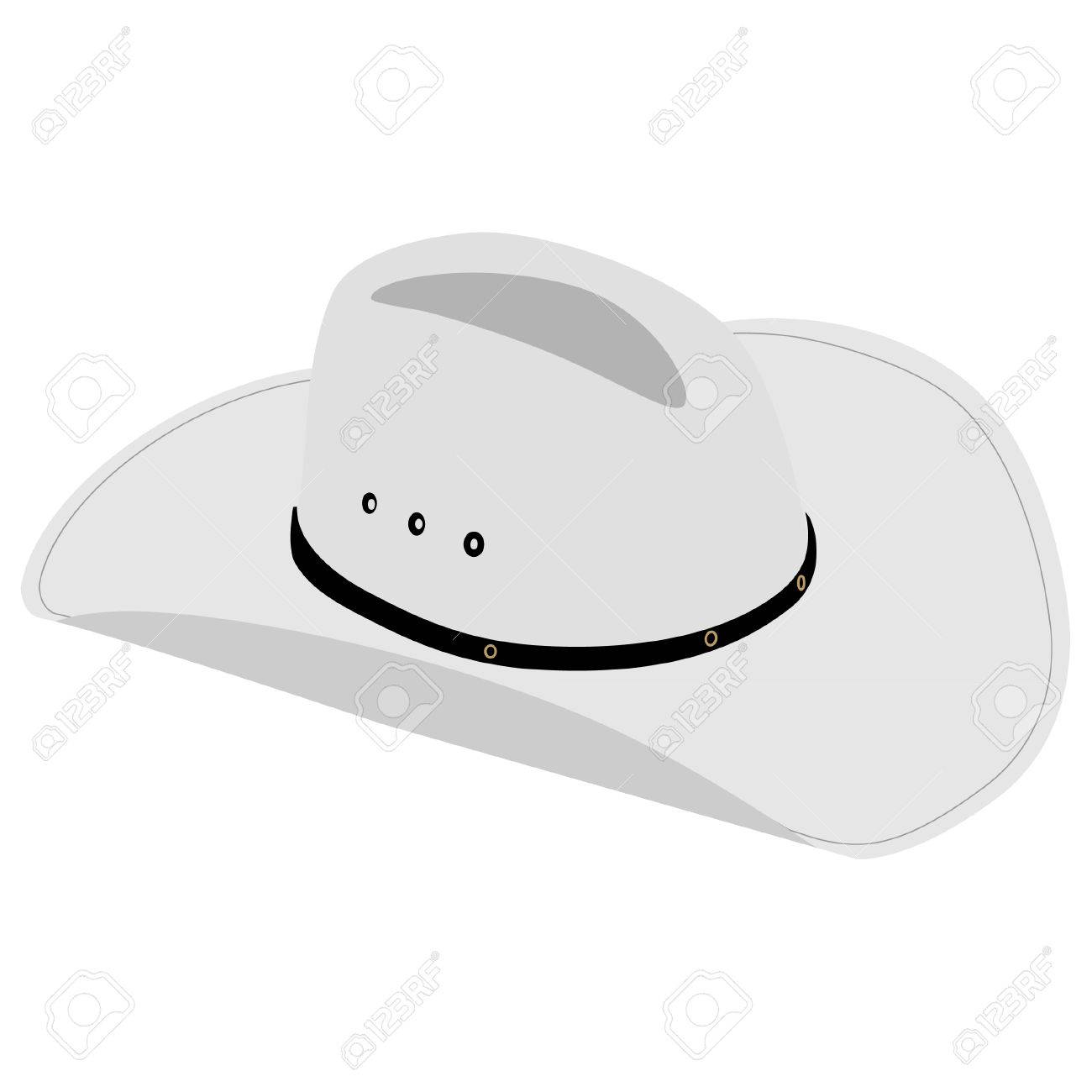 white leather cowboy hat