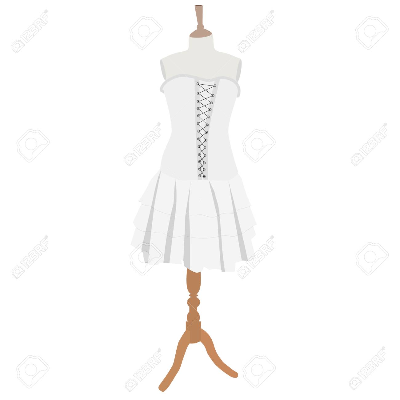 white gothic dress
