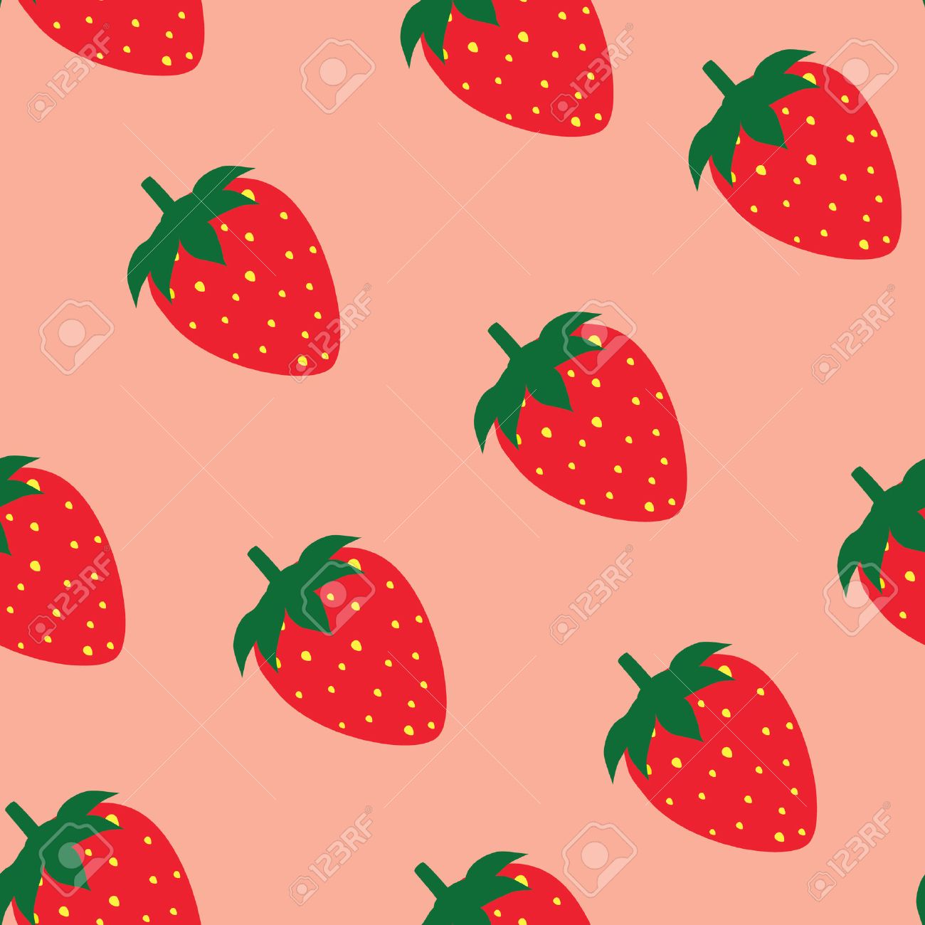 Strawberry pattern raster pink background, strawberry background - 46124351 Strawberry pattern raster pink background, strawberry background - 46124351