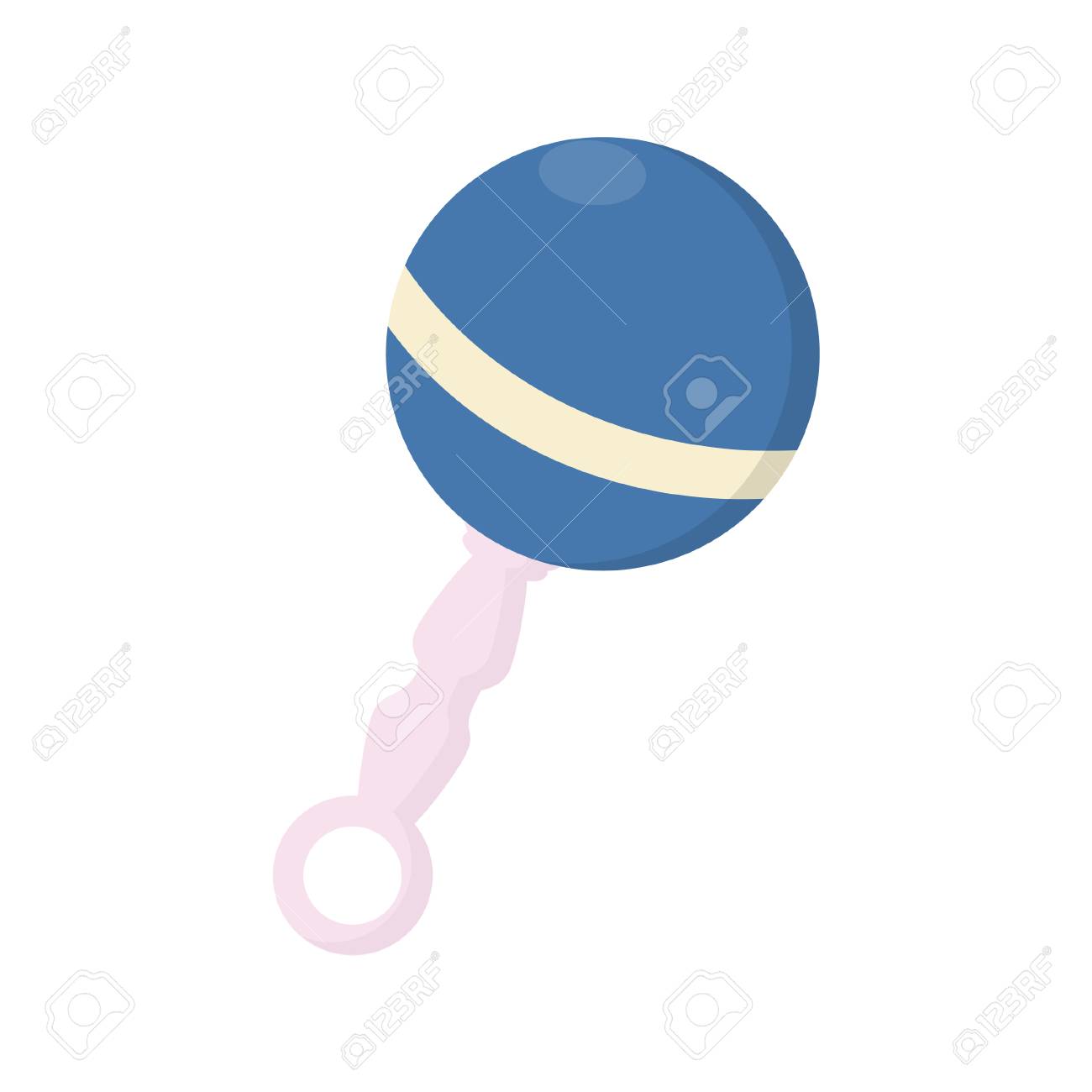 blue baby rattle