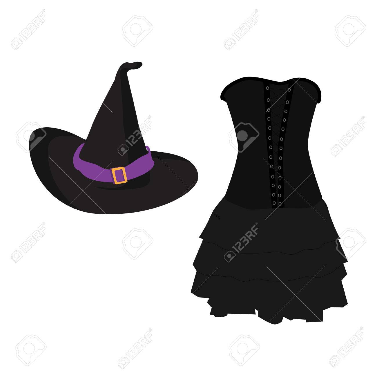 black gothic witch dress