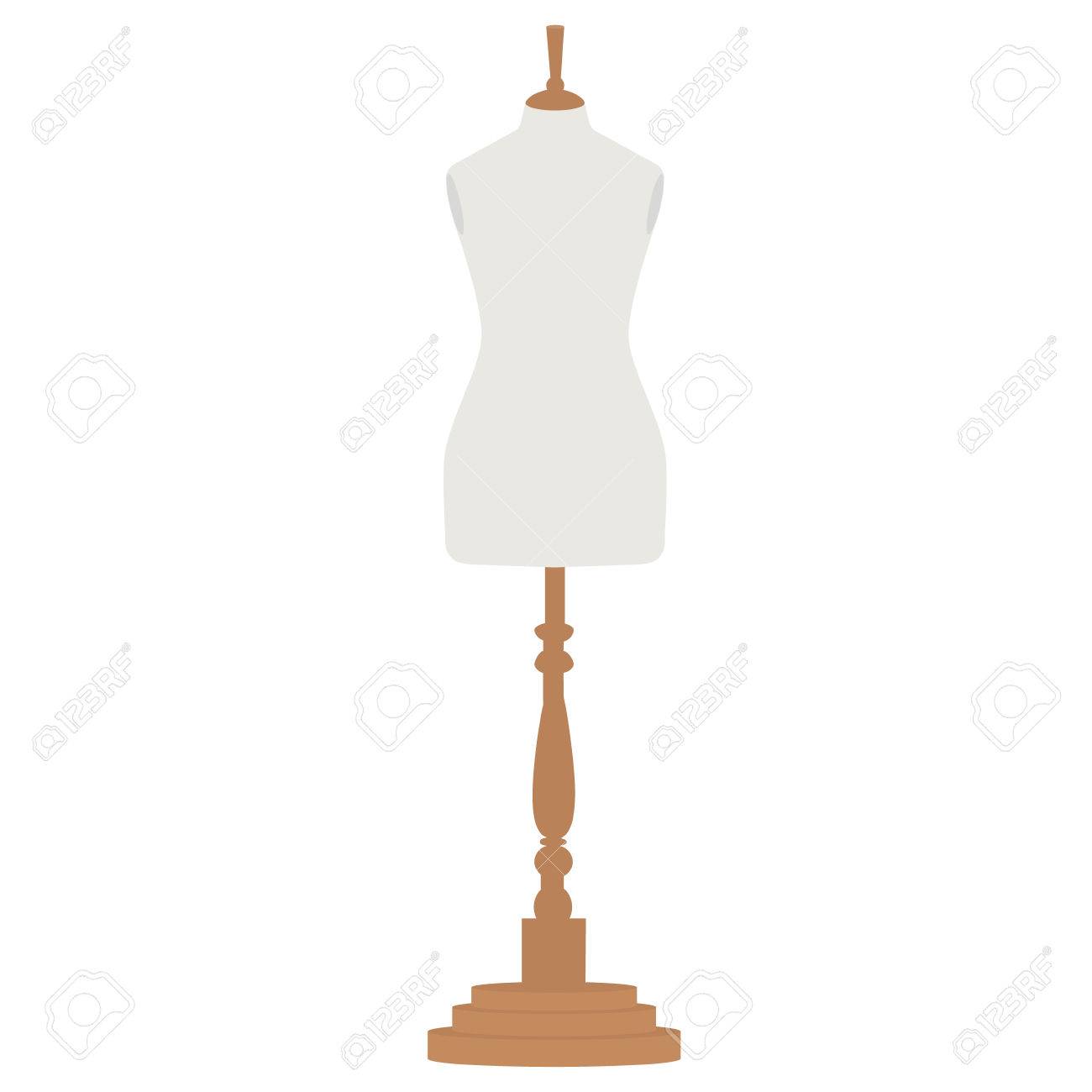 raster illustration vintage female