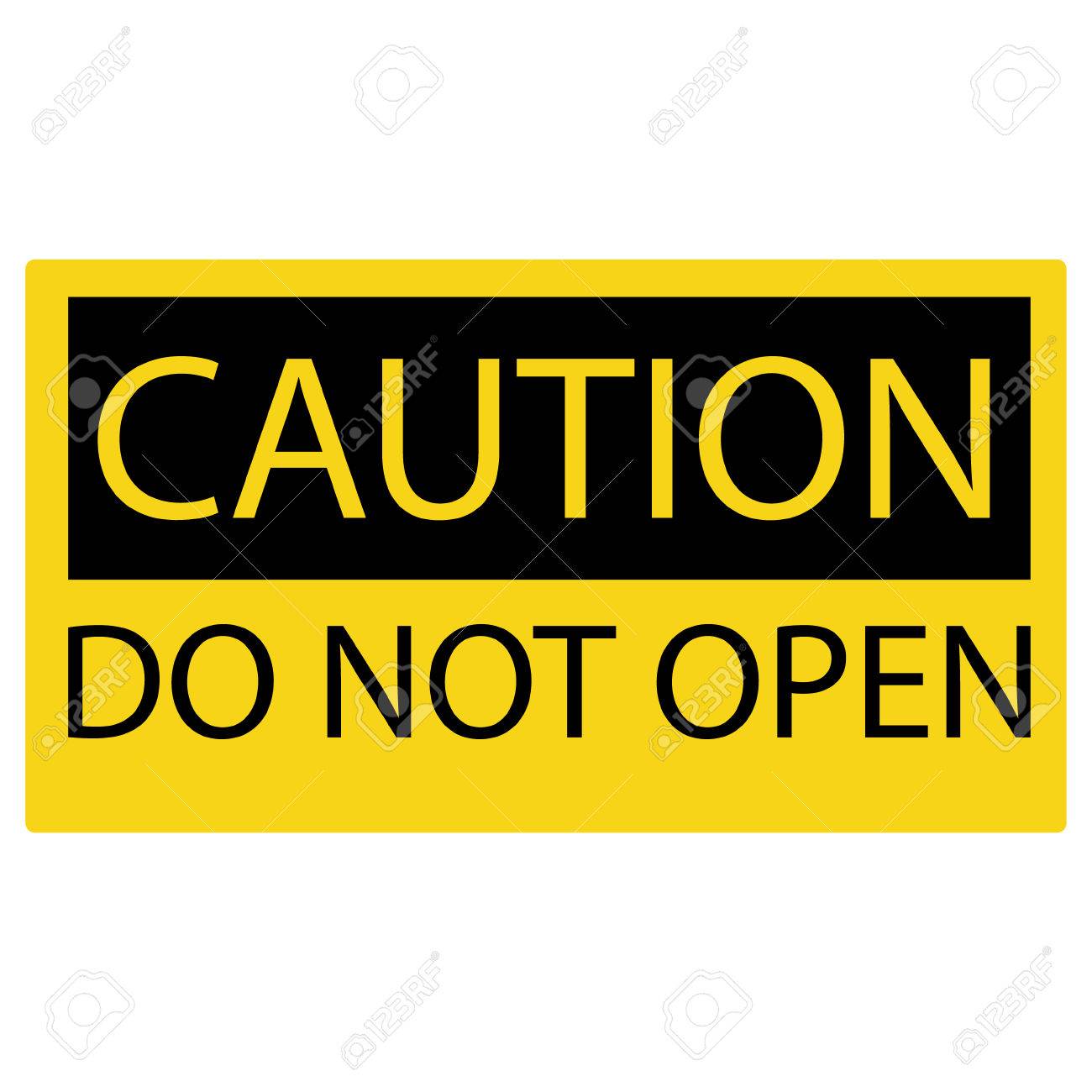 Vector Illustration Yellow Caution Sign Do Not Open. Royalty Free SVG, Cliparts, Vectors, and Stock Illustration. Image 61903059. vector-illustration-yellow-caution-sign-do-not-open-royalty-free-svg-cliparts-vectors-and-stock-illustration-image-61903059