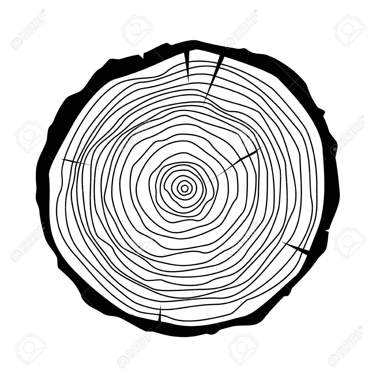 Raster Darstellung Baumringe Sageschnitt Baumstamm Jahres Baum Jahresringe Symbol Lizenzfreie Fotos Bilder Und Stock Fotografie Image