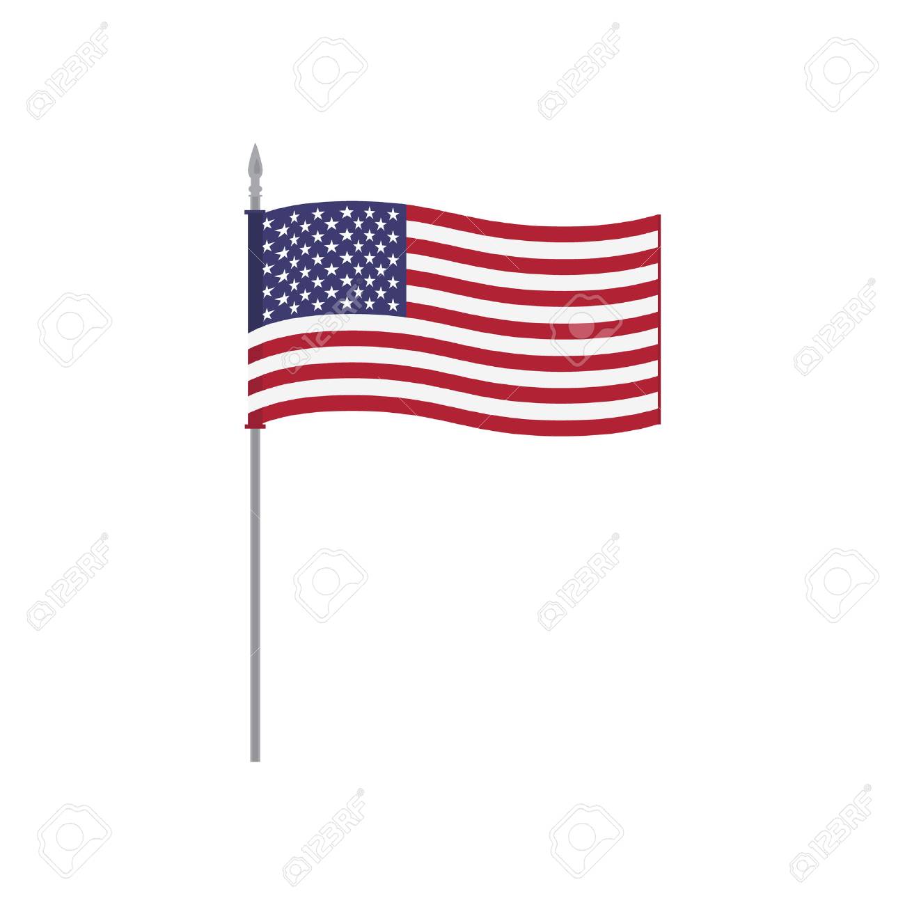 usa vector table flag template waving united states of america united states flag template
