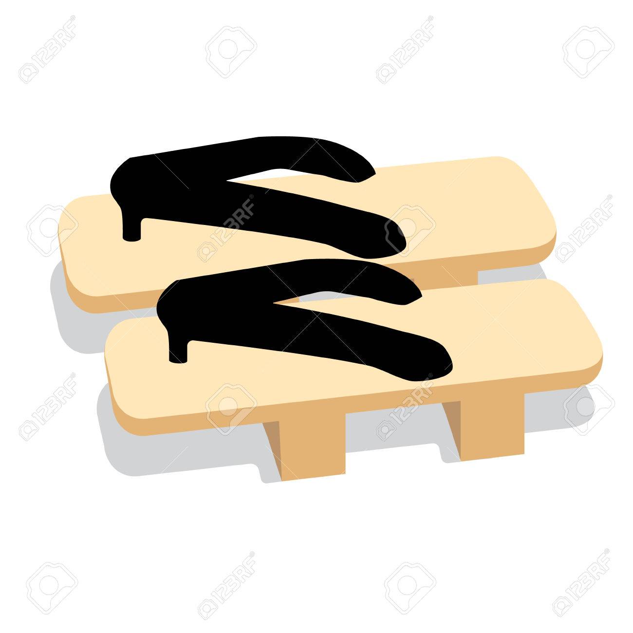 japanese wooden clog