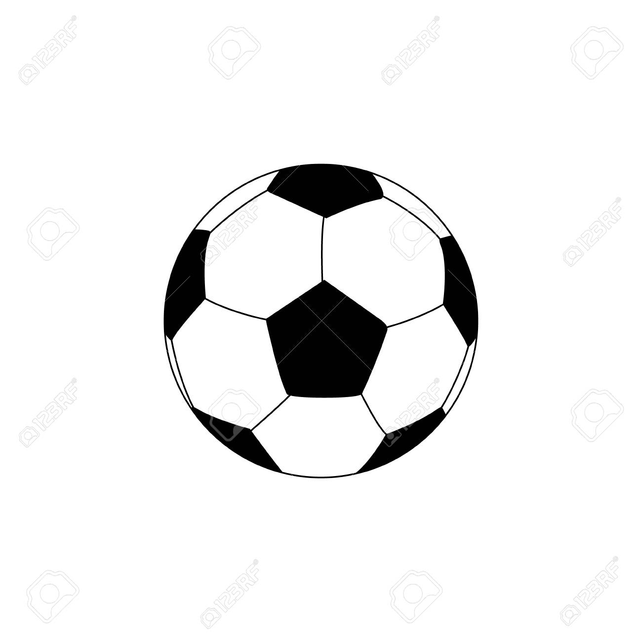 flat soccer ball