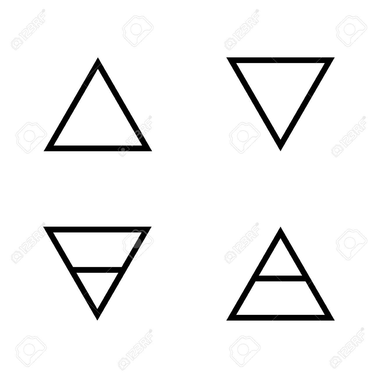 vector illustration four elements icons line symbols air
