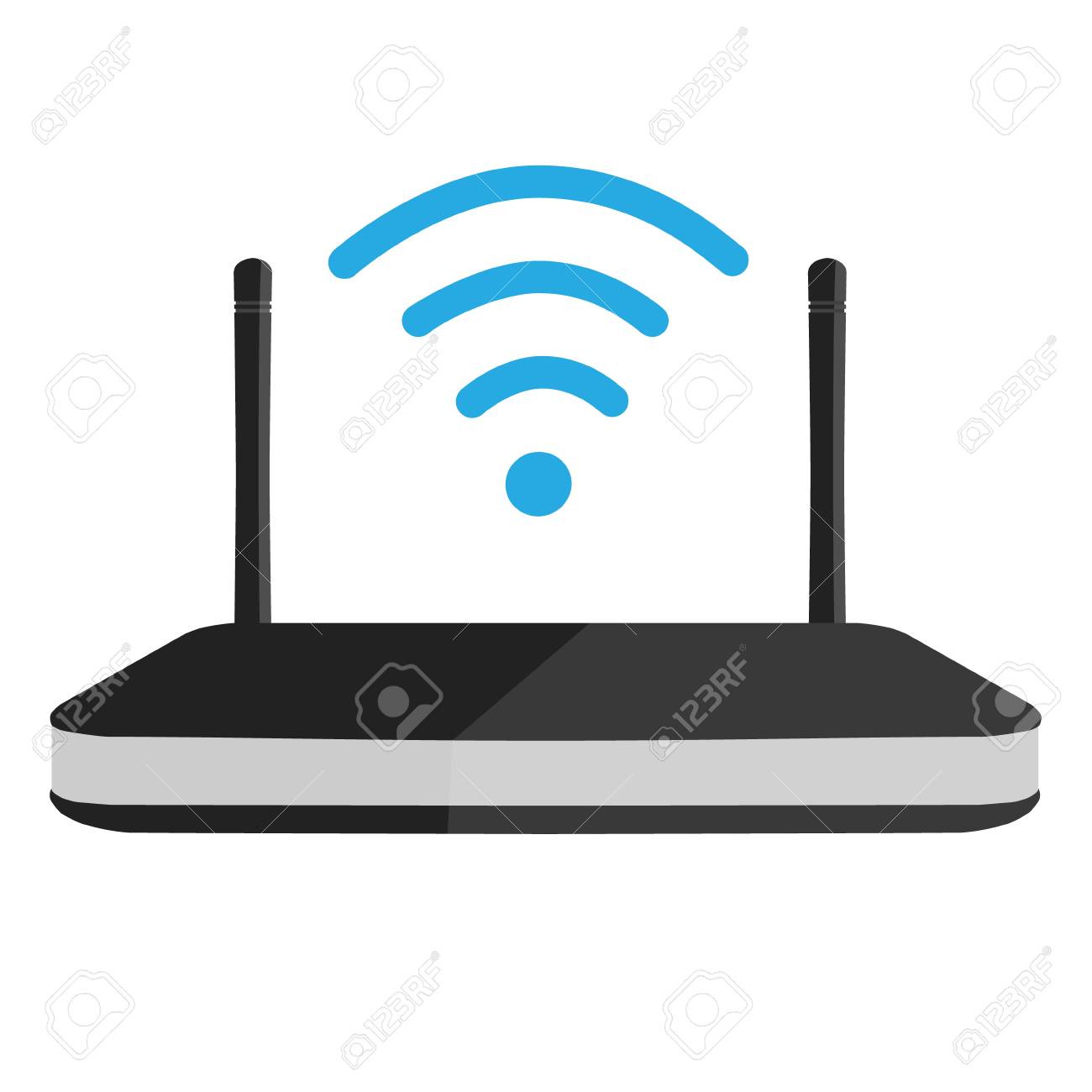 ベクトル図の Wifi ルーターのアイコン Wi Fi 記号 のイラスト素材 ベクタ Image
