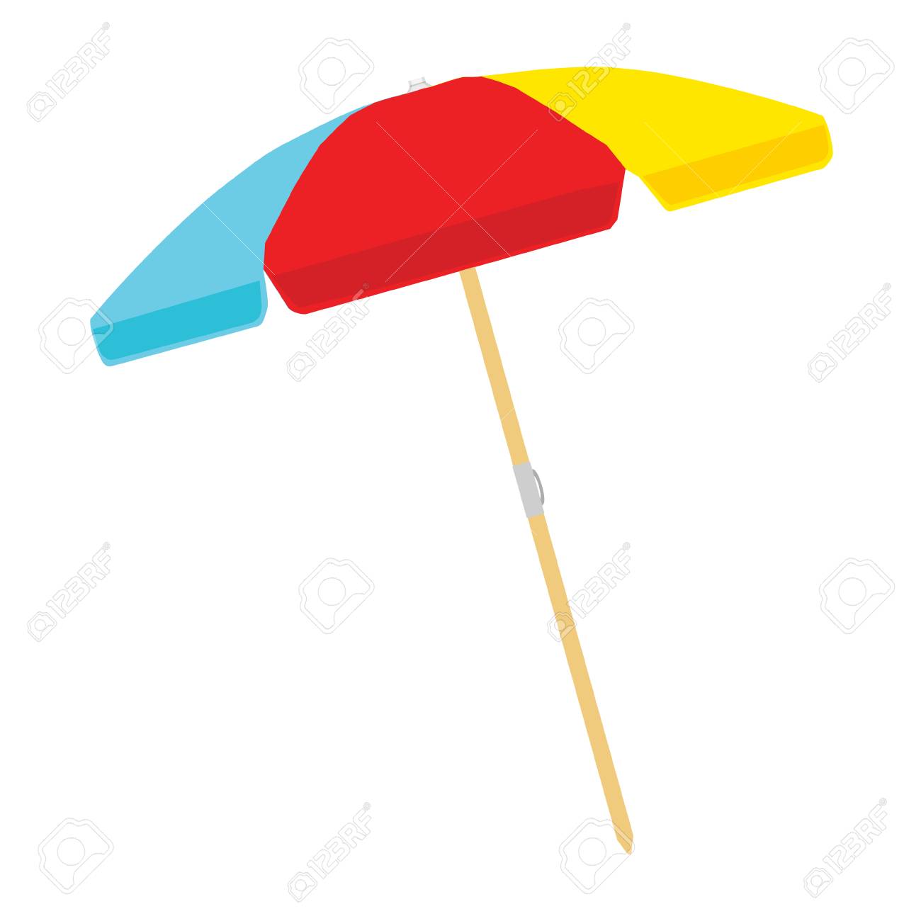 Beach umbrella color isolated on white background. Vector illustration - 113202625 Beach umbrella color isolated on white background. Vector illustration - 113202625