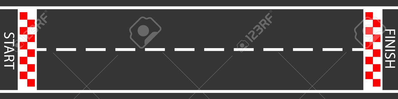 raster illustration of finish line racing background top view. Start or finish on kart race. Asphalt road. - 116572507 raster illustration of finish line racing background top view. Start or finish on kart race. Asphalt road. - 116572507