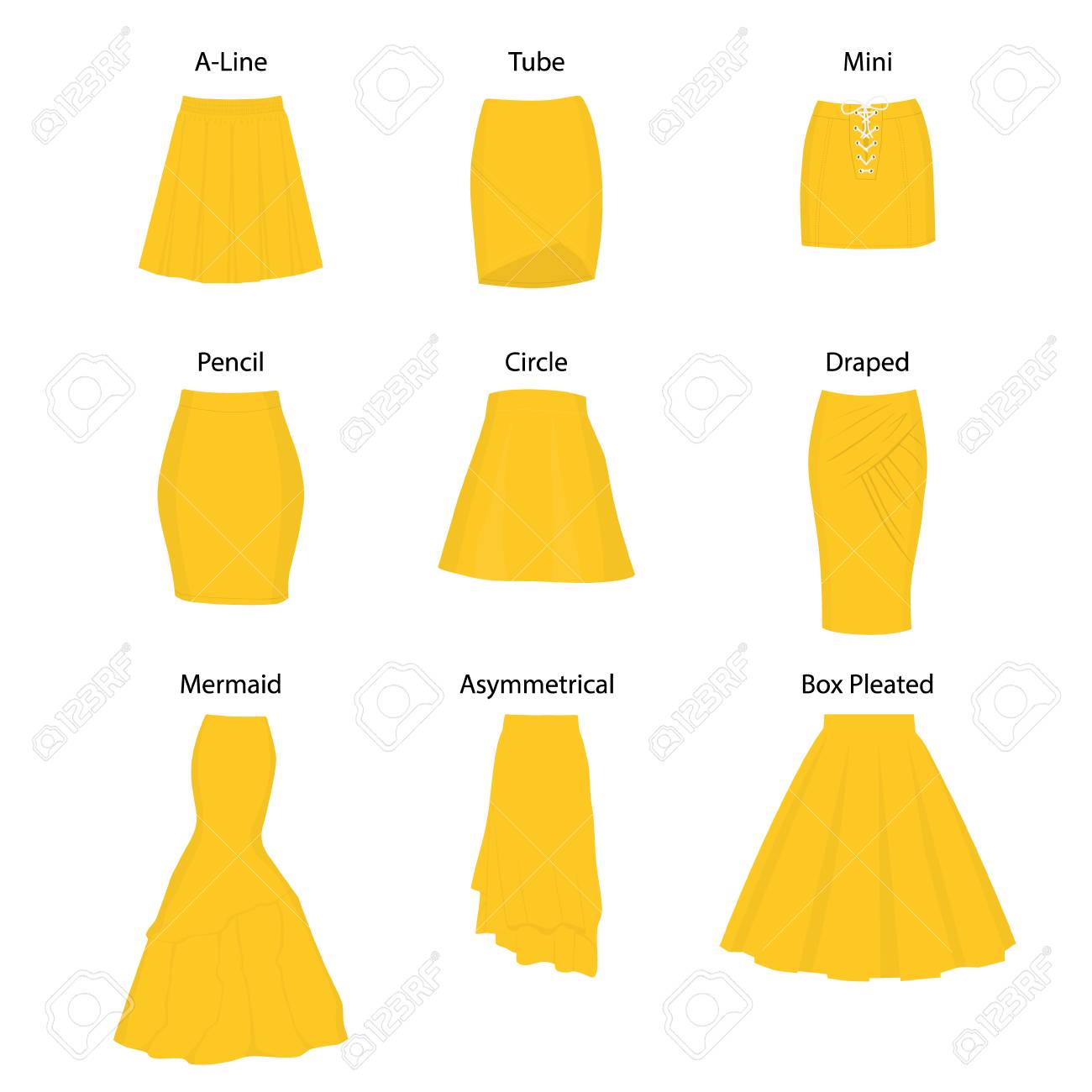 circle skirt types