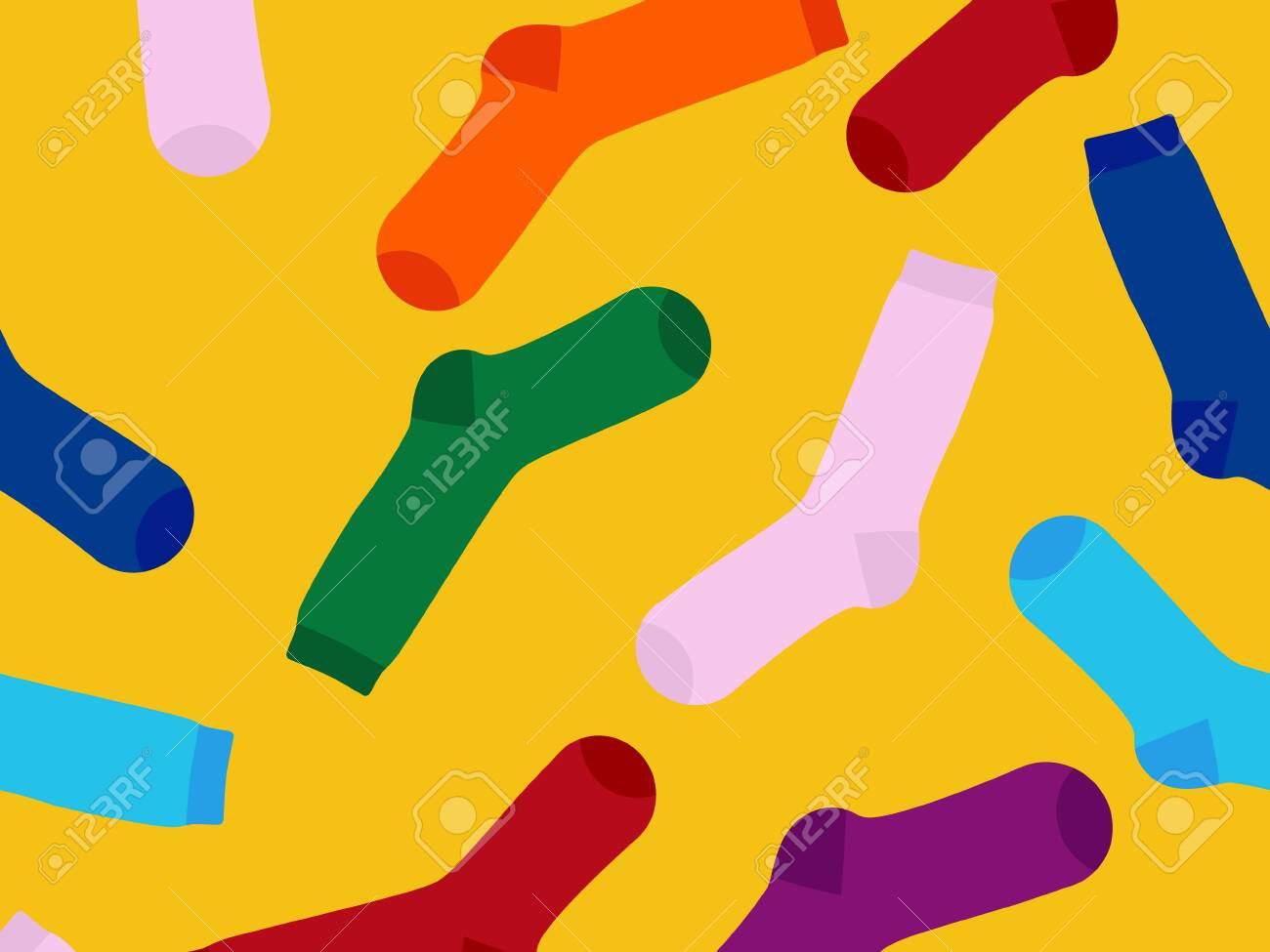 Download Multi Colored Socks On A Yellow Background View From Above Stock Photo Picture And Royalty Free Image Image 136756963 Yellowimages Mockups