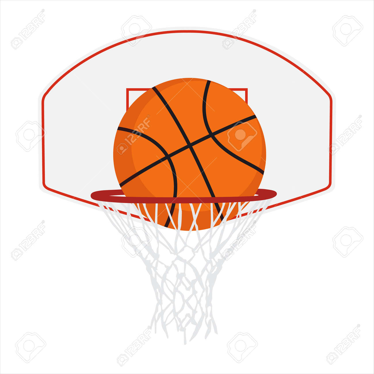 Basketball Basket, Basketball Hoop, Basketball And Hoop, Basketball Net.  Vector Royalty Free SVG, Cliparts, Vectors, and Stock Illustration. Image  175315316., image size:1300x1300