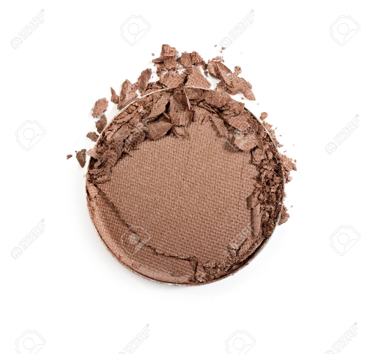 brown crushed eyeshadow for make up as sample of cosmetic product