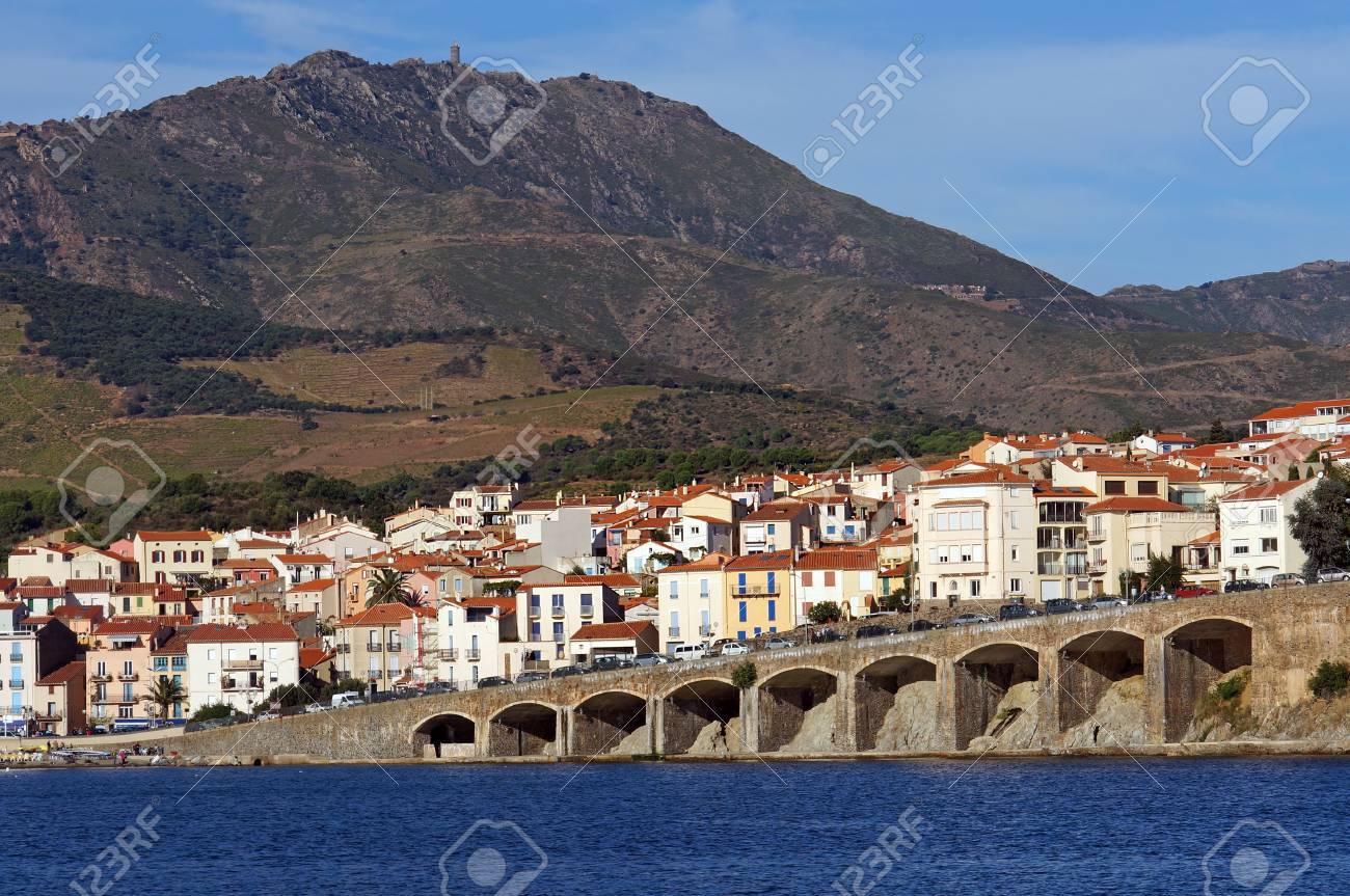 Town Of Banyuls Sur Mer In The French Mediterranean Coast With Stock Photo Picture And Royalty Free Image Image 17709974