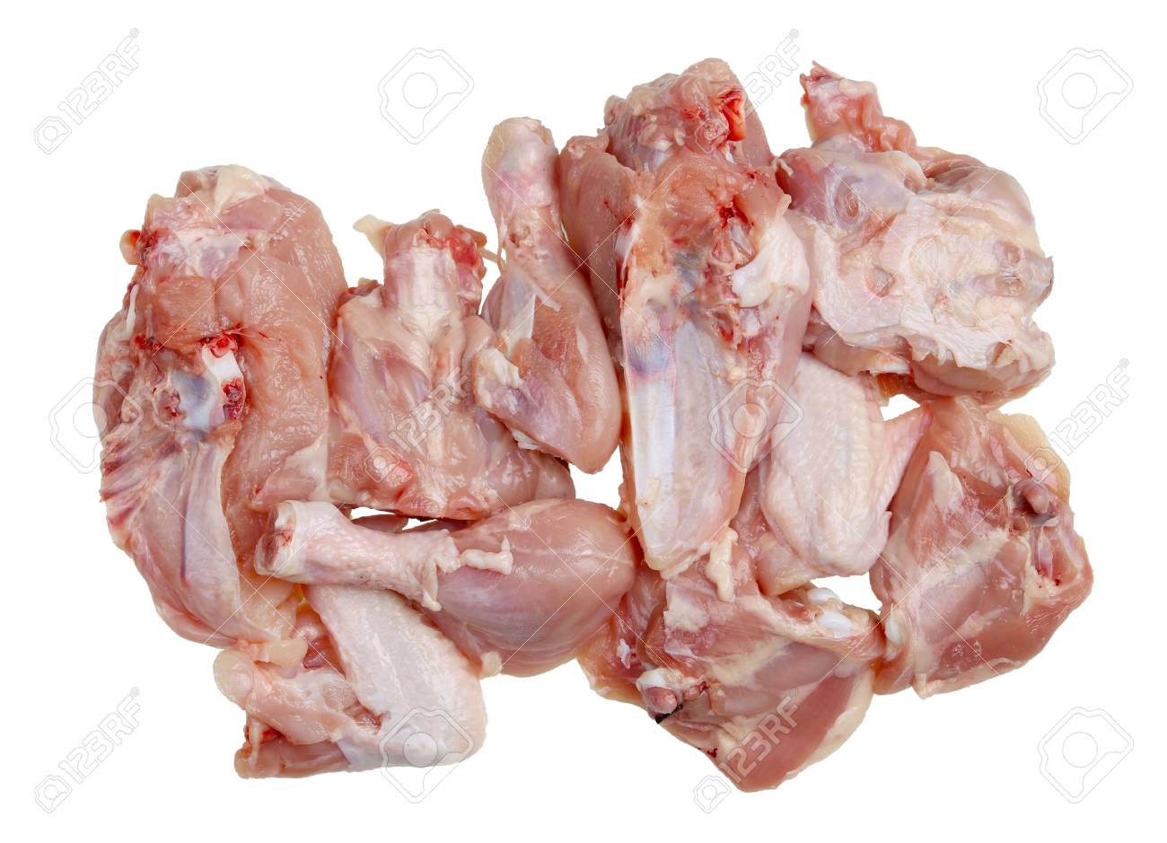 raw chicken bones