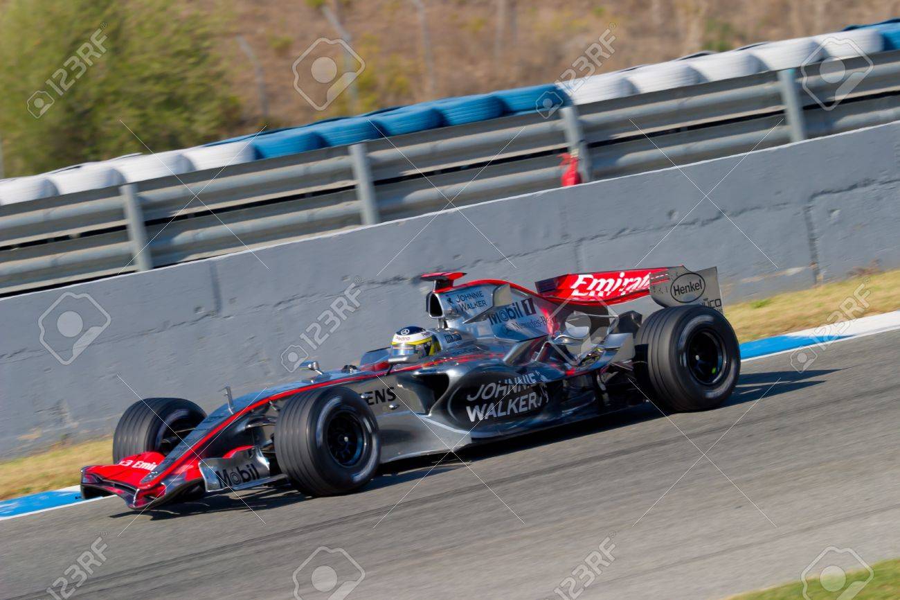 Jerez De La Frontera Spain Oct 11 Pedro De La Rosa Of Mclaren