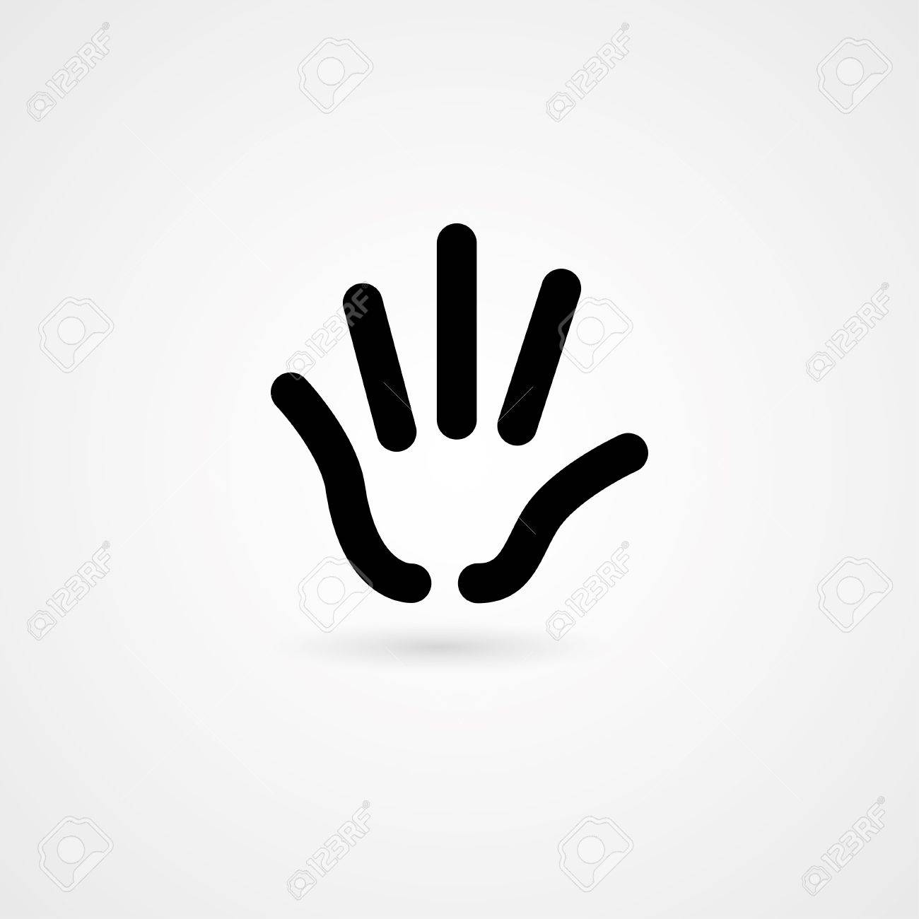 Palm Hand Icon. Vector Royalty Free SVG, Cliparts, Vectors, and Stock  Illustration. Image 28460881., image size:1300x1300