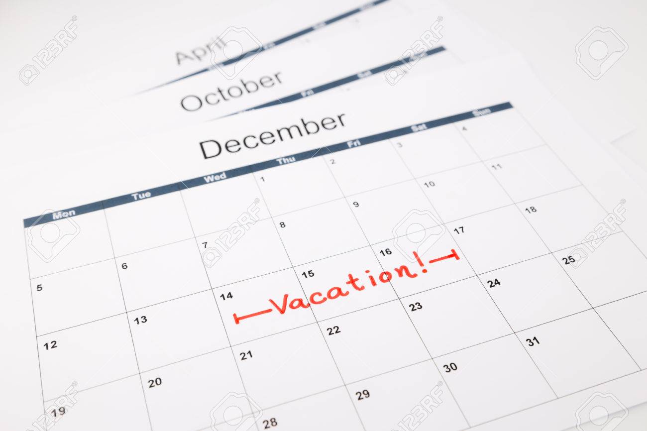note dates of vacation planning on calendar vacation planning calendars