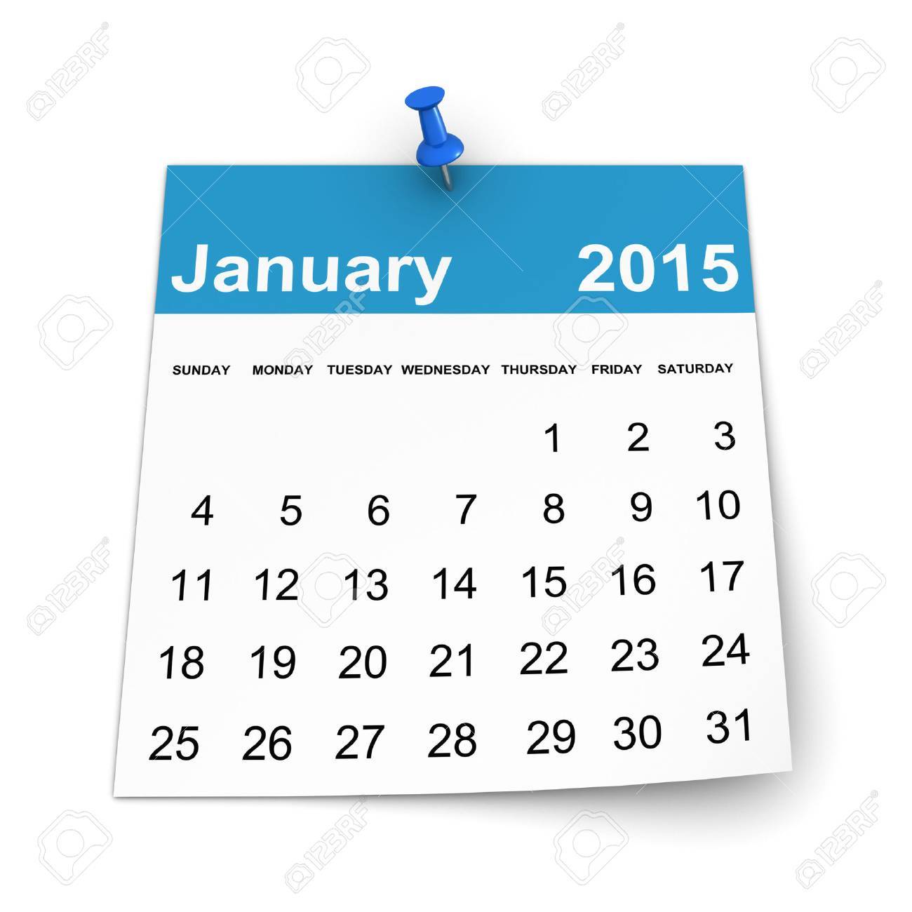 Calendar 15 January Stock Photo Picture And Royalty Free Image Image