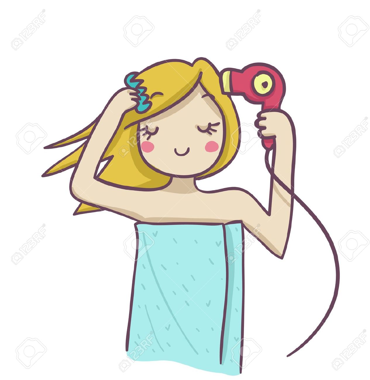 Téléchargement gratuit Images Une Femme Blonde Peigner Et Secher Ses Cheveux Blonds Avec Seche dernière salutations