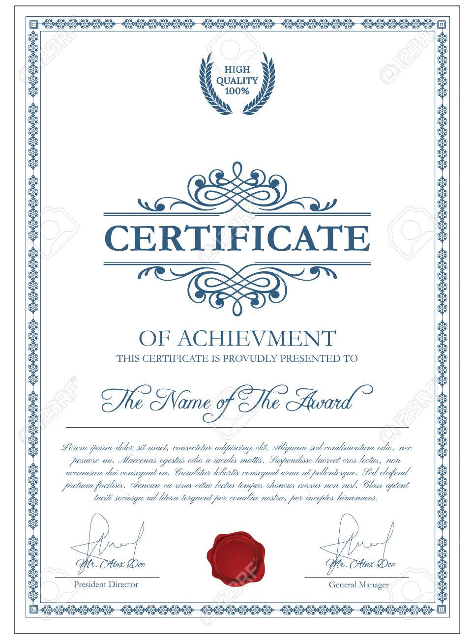 diploma border template