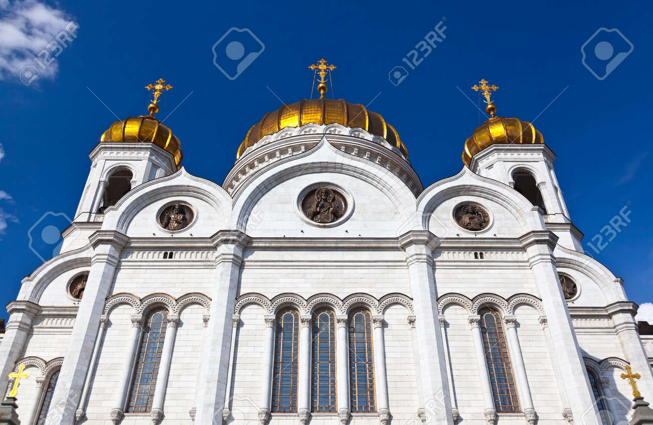 ロシアのモスクワの救世主ハリストス大聖堂 の写真素材 画像素材 Image