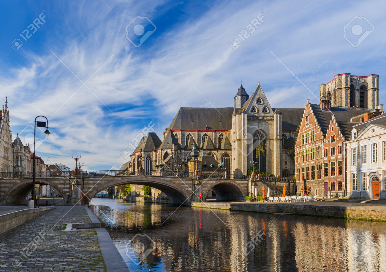 Gent cityscape - Belgium - architecture background - 82449221 Gent cityscape - Belgium - architecture background - 82449221
