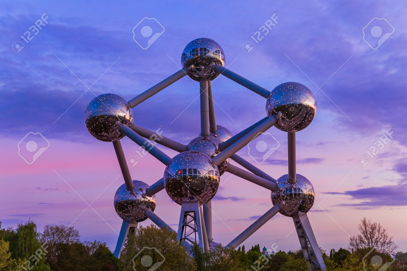 Atomium monument in Brussels Belgium - architecture background - 108787908 Atomium monument in Brussels Belgium - architecture background - 108787908