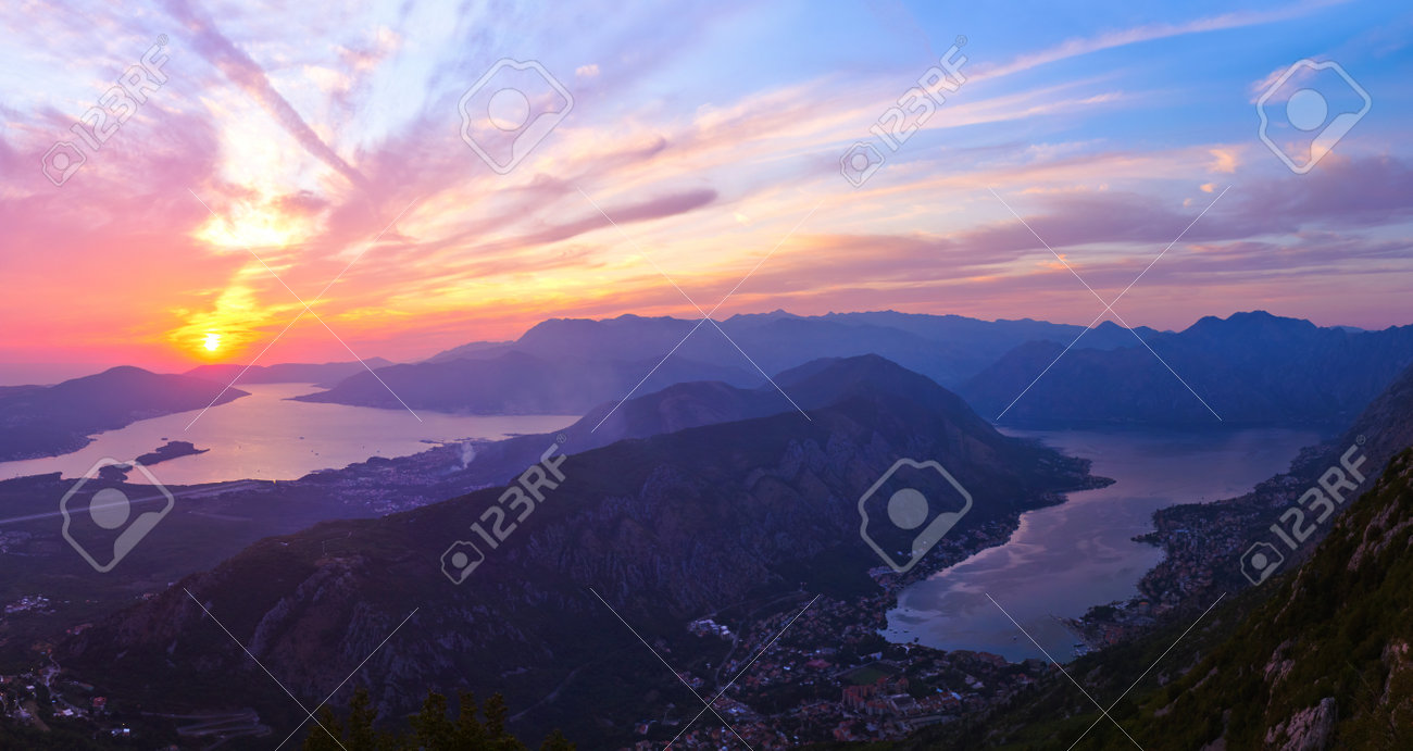Kotor Bay - Montenegro - nature and architecture background - 83125645 Kotor Bay - Montenegro - nature and architecture background - 83125645