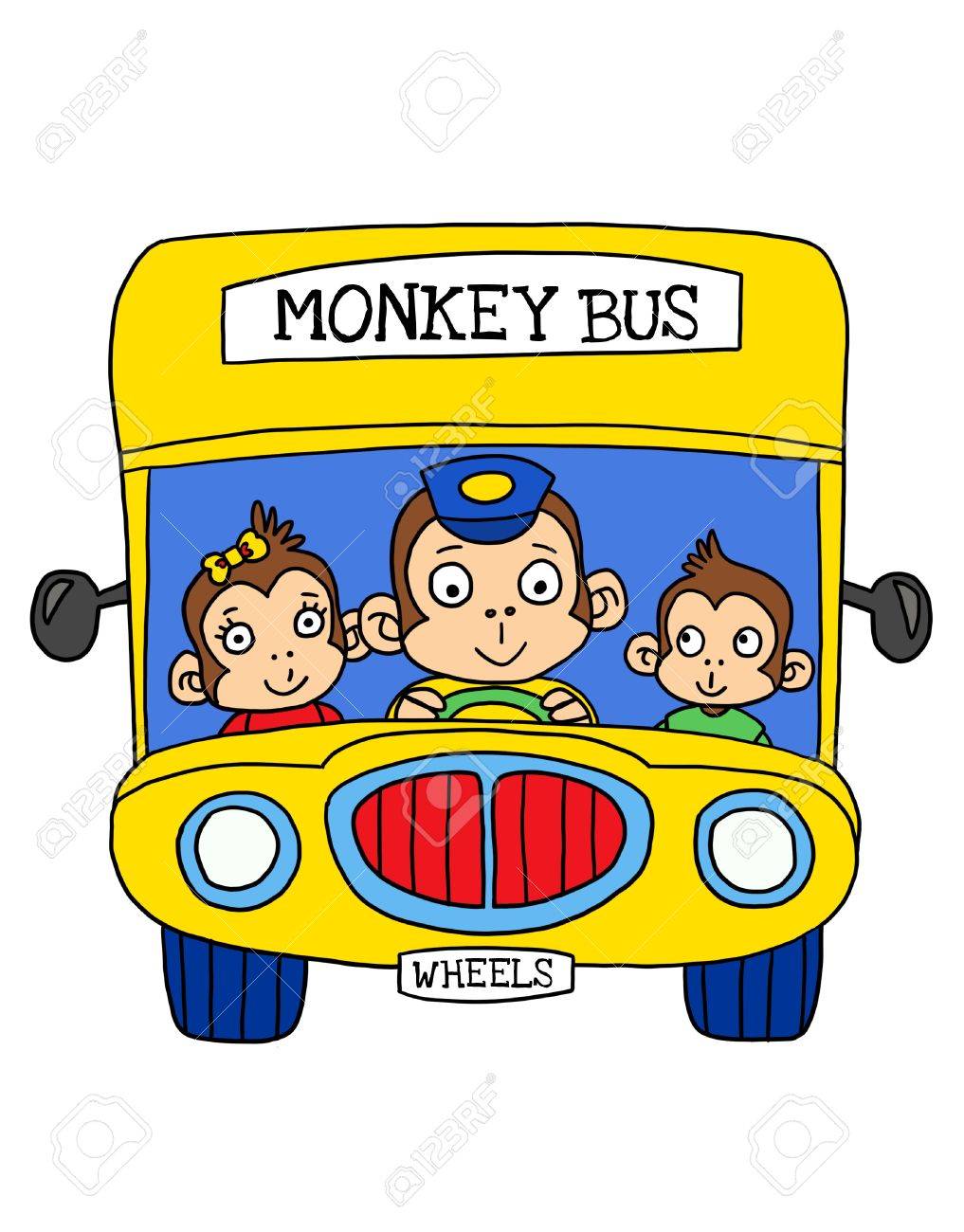 Monkey Bus Stock Photo, Picture And Royalty Free Image. Image 69128092.