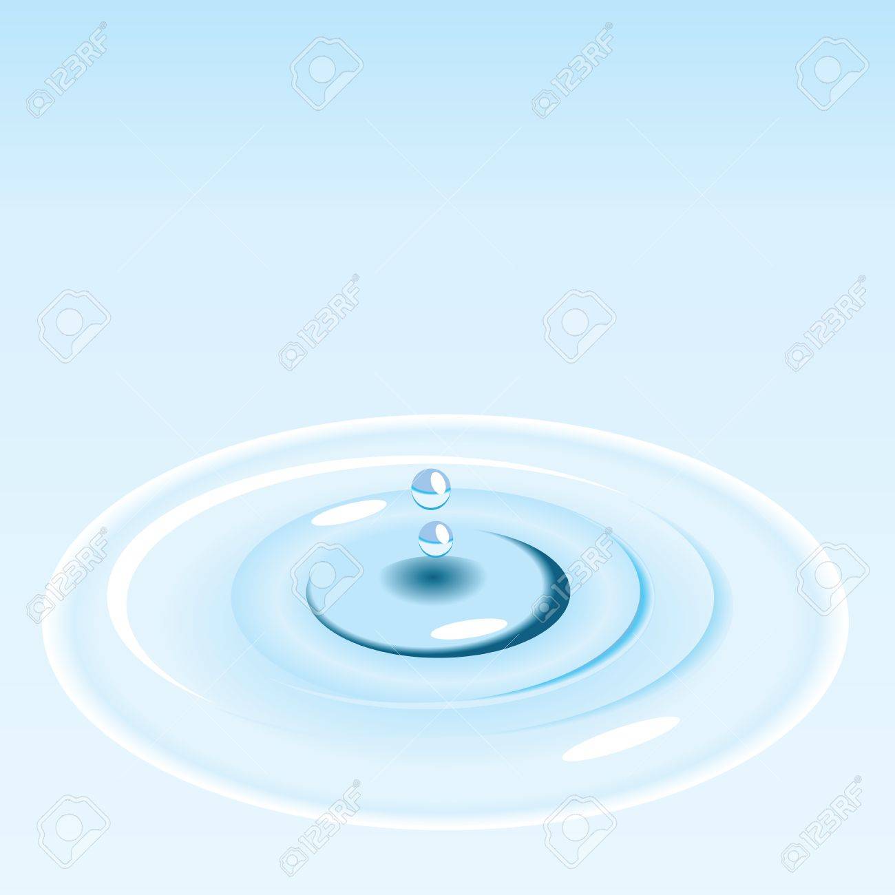 滴水に落ちると波紋を作成します ベクトルの図 のイラスト素材 ベクタ Image 滴水に落ちると波紋を作成します ベクトルの図 のイラスト素材 ベクタ Image