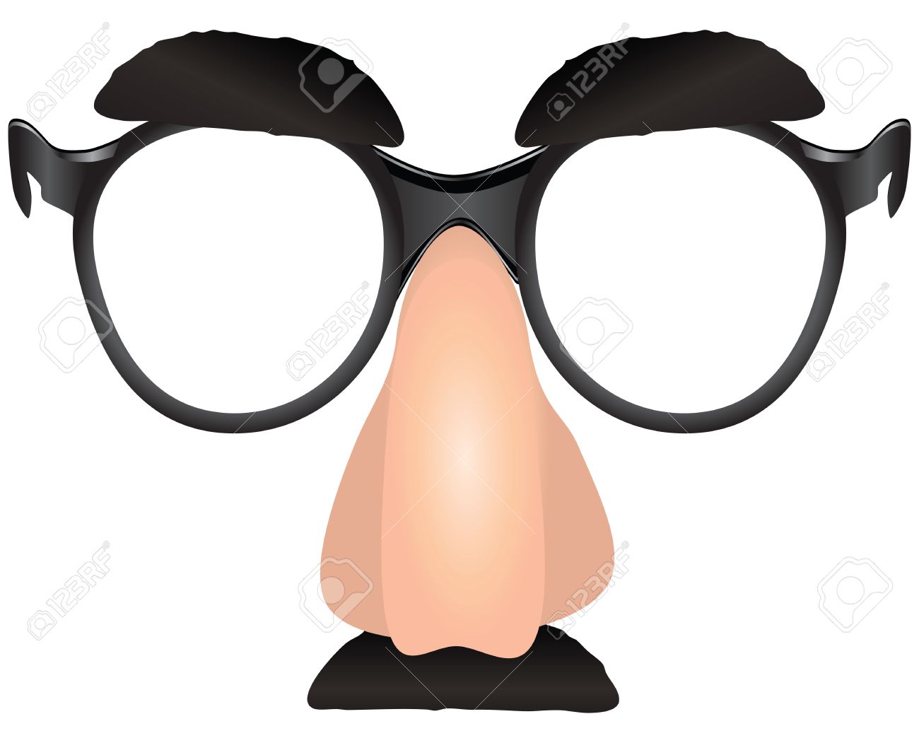 Máscara Lentes Y Bigote De Broma Lentes Con Bigote Y Nariz Top