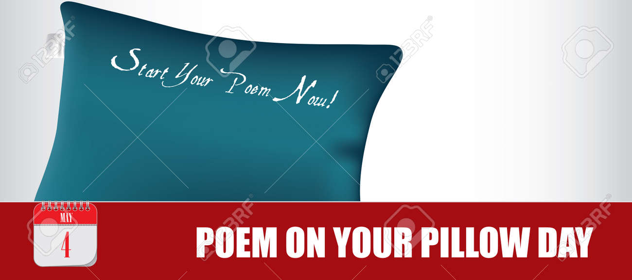 Card for event may day Poem on Your Pillow Day - 168987670 Card for event may day Poem on Your Pillow Day - 168987670