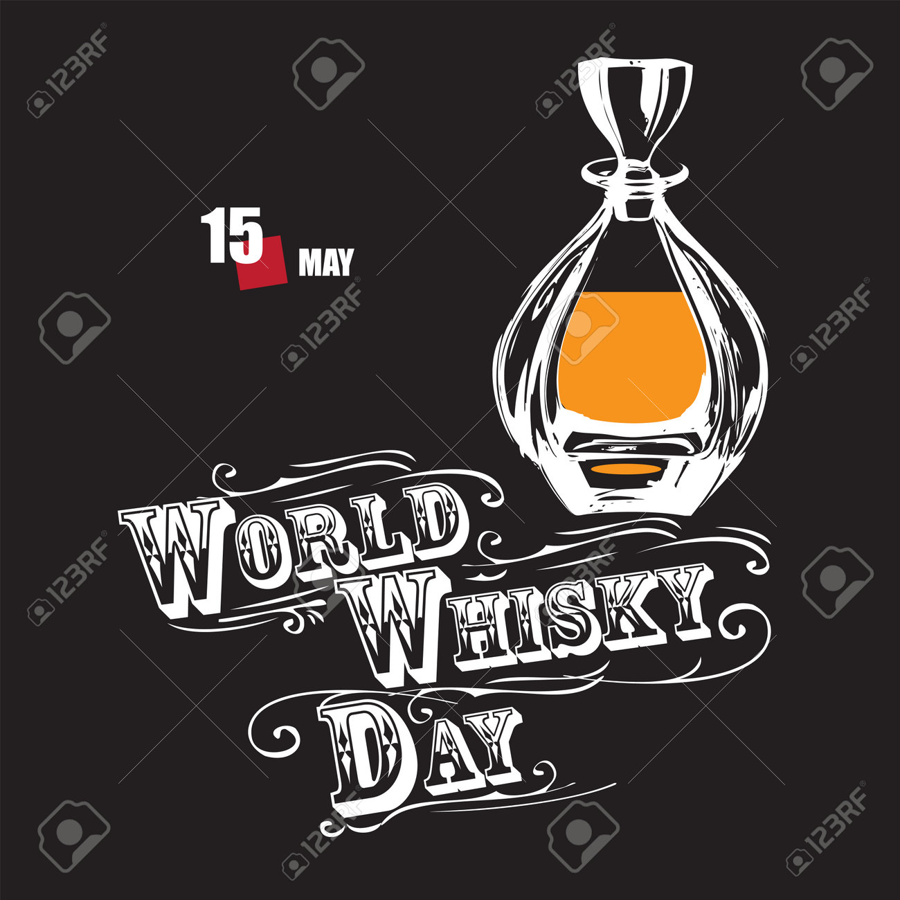 The calendar event is celebrated in may - World Whisky Day - 169061384 The calendar event is celebrated in may - World Whisky Day - 169061384