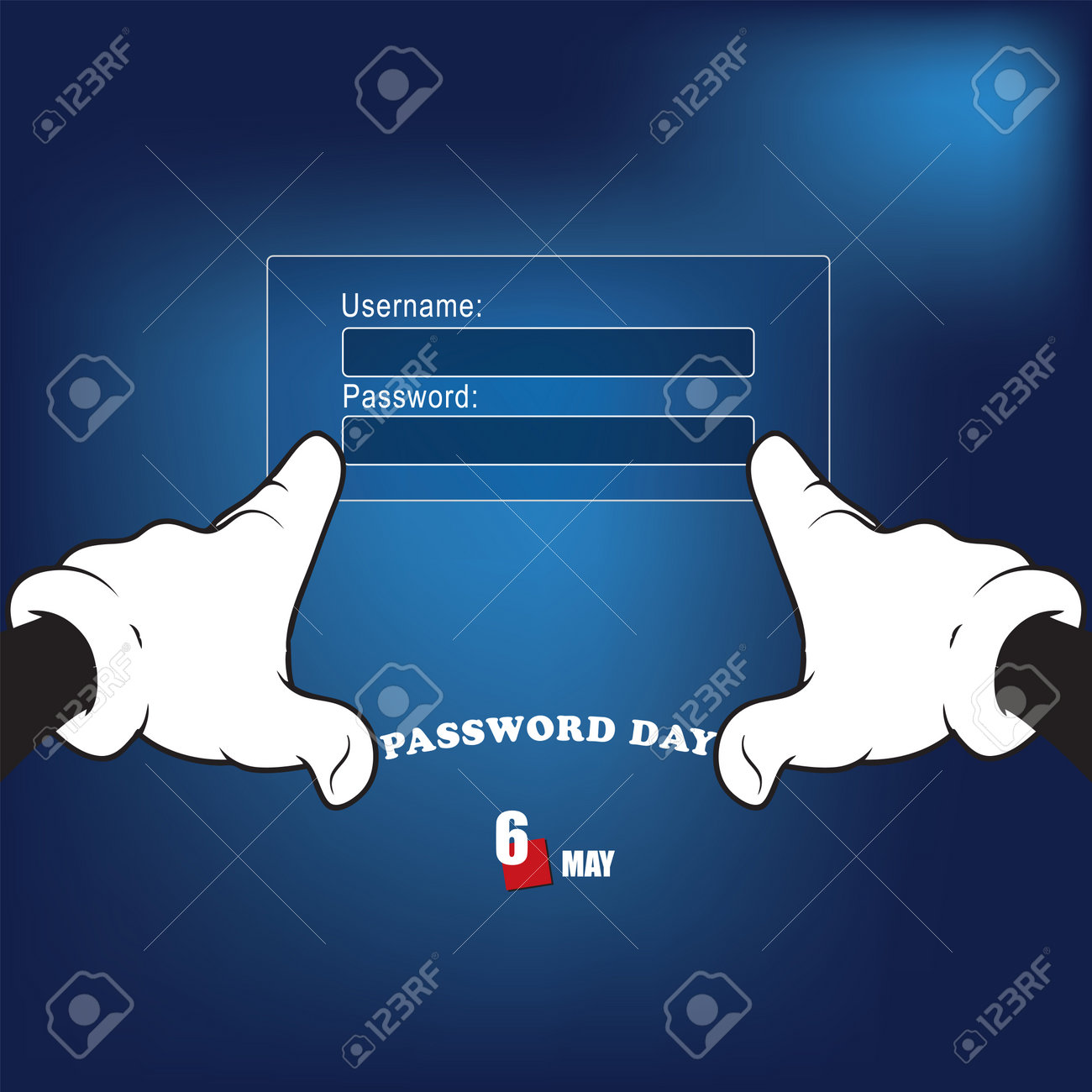 The calendar event is celebrated in may - Password Day - 169061387 The calendar event is celebrated in may - Password Day - 169061387